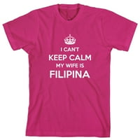 Ne mogu se smiriti, moja supruga je Filipina muška majica - ID: 887