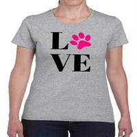 Love Paws majica - Dizajn žena -Martprints, ženska 3x-velika