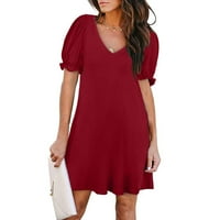 Ljetne haljine za žensko odobrenje ispod $ ženske haljine Dot štampanje Drees drese drešene haljine