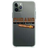Razlikovanje Clear Shootofofofofofoff Hybrid futrola za iPhone Pro - TPU branik akrilni zaštitni ekran za hladnjak - CUBANO. Cigare