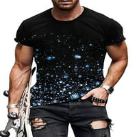 COLISHA MEN T majica majica Crew Crt Majica 3D digitalni print ljetni vrhovi casual svakodnevno trošenje