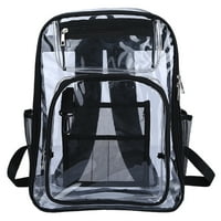 Alloet ruksak PVC školska torba Prozirna lagana puna boja na otvorenom