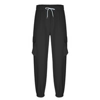 Symoid muške teretne hlače na otvorenom Ležerne prilike Crne muške hlače pantalone veličine L