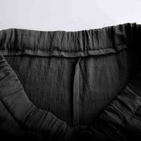 Široke pantalone za noge za muškarce Ljetne casual labave ispisane slobodne hlače pamučne paturne pamučne