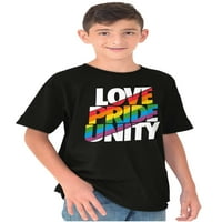 Ljubav Pride Unity Gay LGBT Rainbow Crewneck T košulje Djevojka Teen Brisco Marke L
