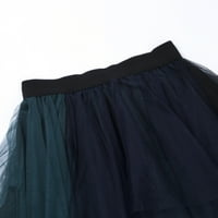 Ženska mrežasta suknja Nepravilna elastična tulle Bubble suknja Flowy Mesh Slojevike suknje