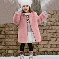 Dadaria Fall Baby Boys Djevojke 1T-7T Dečija djeca za djecu vjetrootporna zima kaput zadebljana za toplu odjeću Pink XXL, TODDLER