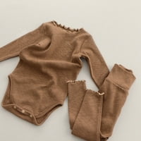 Pimfylm Toddler Baby Boy Outfit Ispiši dukseri s dugim rukavima hlače za odjeću za odjeću za dječake
