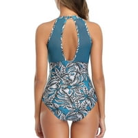 Jedan rušeni vrat žene visoke monokini mrežice V-izrezne kupaći kostimi kupaći kostimi Tankenis set