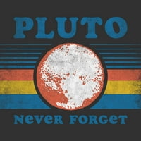 Pluton nikad ne zaboravite dječake Drveni ugljen sivi grafički tee - Dizajn od strane ljudi m