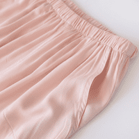Langer Capri hlače Ženska ljetna tanka cool pamučna pidžama imaju bočne džepove za nošenje sunčanih