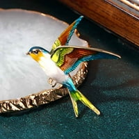 Žene gutati ptice emajlirani broš za brošum sa jednim nakitom
