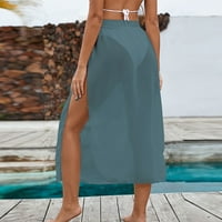 Ženske ljetne trake sa visokim strukom Ležerne perspektive Split Slana boja suknja na plaži, molimo