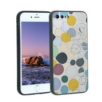Kompatibilan sa iPhone Plus telefonom, geometrijskim krugovima - Kućište za muškarce, fleksibilan silikonski