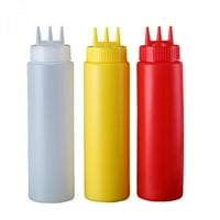 Kuhinjske boce boce plastični umak bocu s tri rupe kuhinjski gadget za senf Mayo vruće umake maslinovo