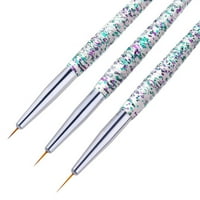 Gel Tips za nokte Kit četkice Art Dizajn slikanje gel za nokte Detaljni riba poljski tački rep olovka