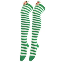 BMNMSL Žene pletenje čarape Božićni crtani iz crtanih elk proljeće padajući na čarape