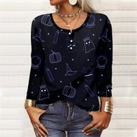 Novi dolasci majice s dugim rukavima za žene Clearence Ležerne prilike pulover Žene Grafički otisci