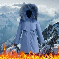 Kaputi za žene za žensku modnu dugu parka puffer odjeća teška toplotna modna jakna za zgusnute