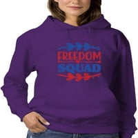 Freedom Squad W Garland Hoodie Žene -Image by Shutterstock, ženska 3x-velika