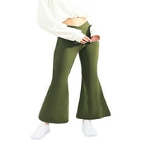 Liacowi Women Flare Yoga Pant visoki struk rastezljivi plat otcut ugašeni gamak teretana