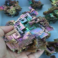 Rainbow Titanium bizmuta uzorak uzorka mineralnog draguljastog kamenog kamenog kamenog kamena