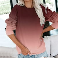 Odjeća za majicu Žene Casual okrugli vrat Dugim rukavima Dugi rukav Najbolji slatki pulover Labavi verzija