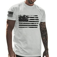 Muške majice MENS Dnevne majice u Sjedinjenim Državama Američki majica kratkih rukava, majica Sivi 2xl