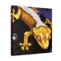 Crested Gecko Reflection - platno