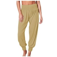 Yubatuo pantalone za žene modni ljetni labavi kućne casual pantalone džepne hlače na čvrstom boju ženske