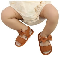 Penkiiy baby dječaci Djevojke luk sandale meke neklizajuće gumene jedinice ljetne ravne cipele za šetnju