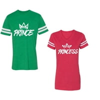 Princ i princeza Unizori ujedini par koji odgovaraju majicama pamučnog dresa
