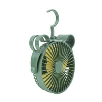 Ventilator za stolom, 500mAh prijenosni punjivi ventilator sa kukom za kuku za dom bijela, zelena