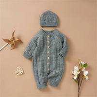 SHPWFBE odjeća Dječak Dječak Dječak Džemper sa punim pletenim džemper za bebe JAMPER TOMP CAPS odijelo