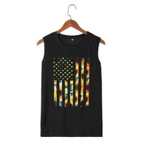 Ženski tenkovi 4. srpnja Košulje američke zastave Grafičke patriotske majice Camis Top