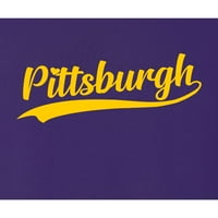 Idi na grad Pittsburgh Pennsylvania Pride Modni script Majica MENS Women Youth