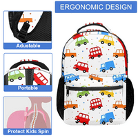 Anime Cartoon Bunny Kawaii ruksak za srednju školu, cvjetni kawaii vodootporni ruksak za školske dječake,