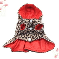 Suknja za pse Leopard pamučna suknja Topla kućna odjeća Zima jesenski kućni ljubimci za pseće štene