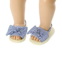 Ljeto novorođene djevojčice Djevojke sandale sandale s prugaste gumene jedinice prve šetnje cipele
