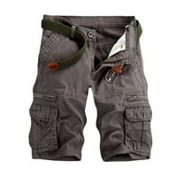 Muške teretne hlače Casual Solid Boja na otvorenom Multi džepne kratke hlače Rela Fit Workout teretana