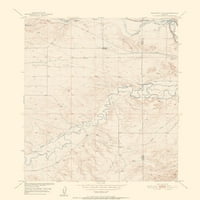 TOPO Mapa - Registrirajte se Cliff Wyoming Quad - Usgs - 23. 29. - Matte Art Paper