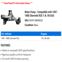 Vodena pumpa - kompatibilna sa - Chevy R 7.4L V Gas