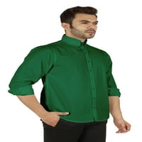 Bestman Formact prednji gumb Placket s punim košuljom za majicu dugih rukava s dugim rukavima