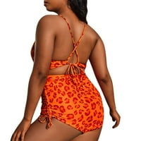 Kupari visokog struka za žene Veličina Leopard SwimMingweweb's kupaći kostim Plus plus kupaći kostimi