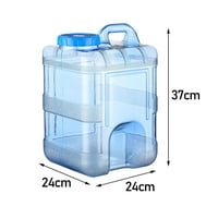 15l prozirna plava prenosiva spremnik za skladištenje vode za kućnu kućnu kućnu upotrebu koristi lako