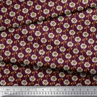 Soimoi pamučna poplin tkanina umjetnička cvjetna dekor tkanina tiskano dvorište široko