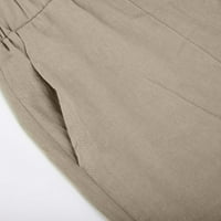 Homodles Muške fitne kratke hlače - Ležerne potplatne kratke hlače Khaki veličine l