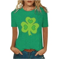 Žene irske patrikove sv. Patrick's Dnevni majica T majice Lucky Shamrock grafički tees Flowy bluza Bohemian