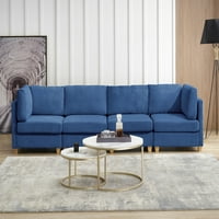 Modularni presjek kauč, modernog kauča sa kaučem na kaučuru, kauč u obliku tkanine, tapecirani kauč