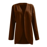 Moderna jakna za žene Čvrsta boja Komforna kućna kardigan duga majica Shawl jakna